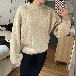 Beige Crew Neck Sweater